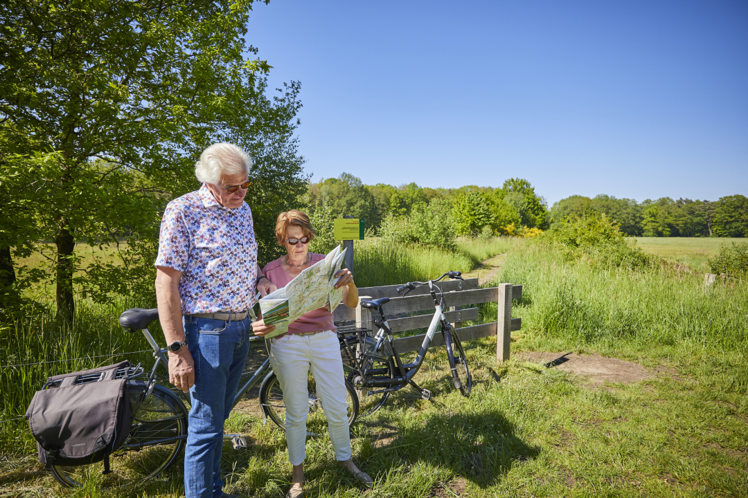 Fietsen routekaart omgeving