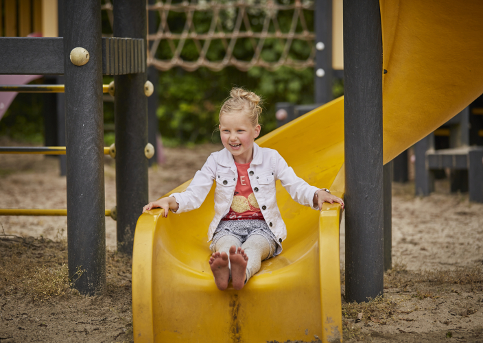 Meisje van de glijbaan