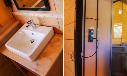 Glamping Lodge - De Grote Beer - Badkamer
