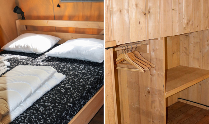 Glamping Lodge Het Steelpannetje - Slaapkamer 1