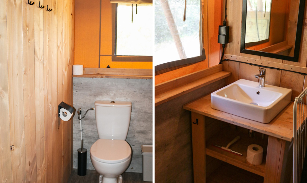 Glamping Lodge Het Steelpannetje - Badkamer