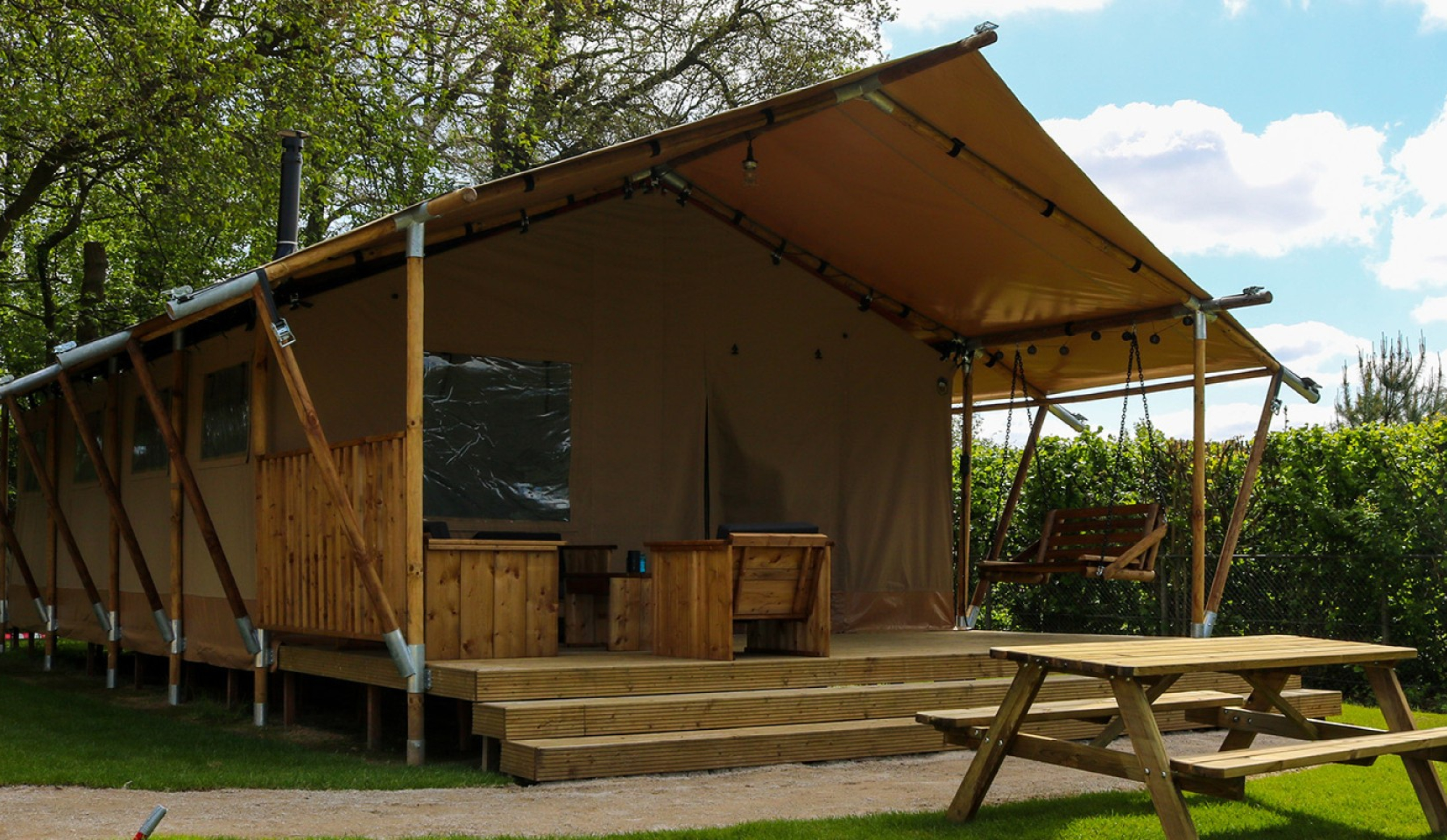 Glamping Lodge Het Steelpannetje - Veranda