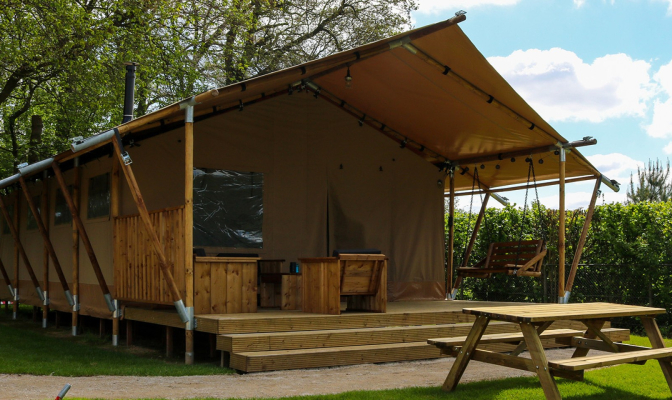 Glamping Lodge Het Steelpannetje - Veranda