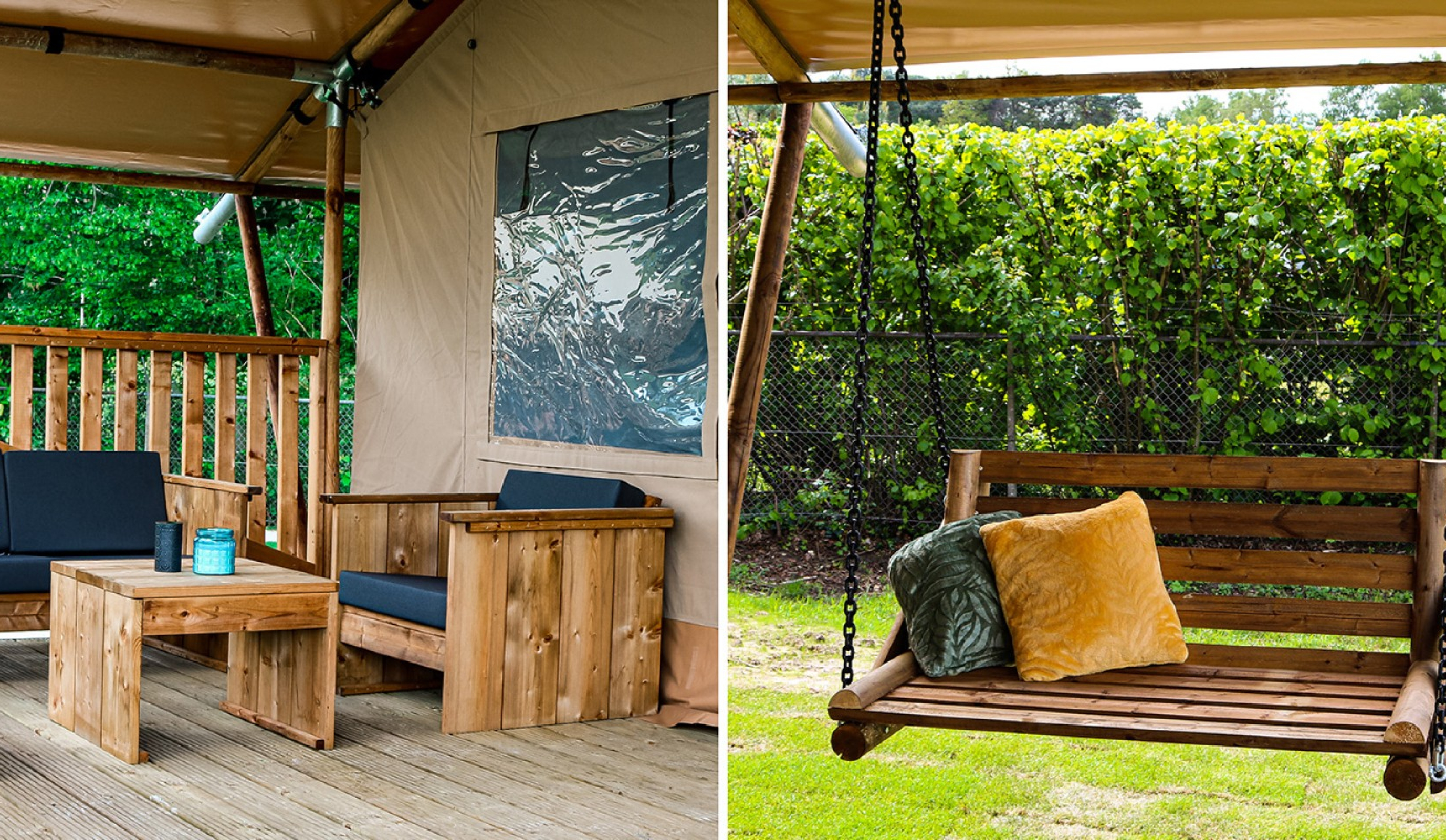 Glamping Lodge Het Steelpannetje - Schommelstoel