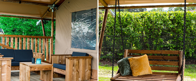 Glamping Lodge Het Steelpannetje - Schommelstoel